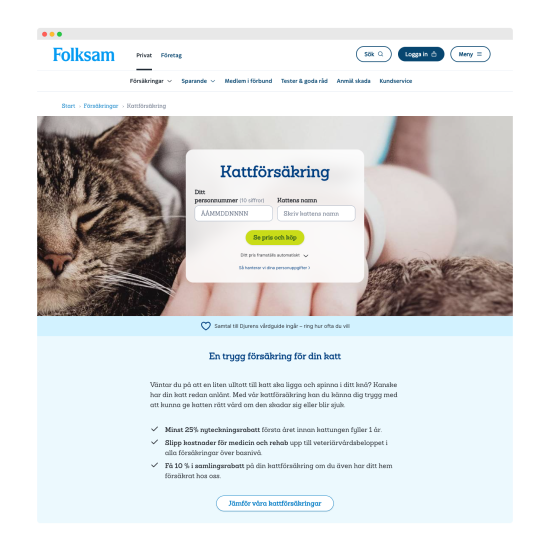 Folksam hemsida